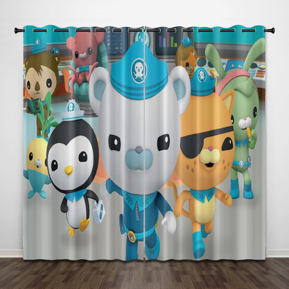 The Octonauts Curtains Pattern Blackout Window Drapes (Online Order Only)