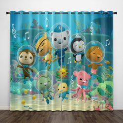 The Octonauts Curtains Pattern Blackout Window Drapes (Online Order Only)