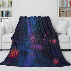 The Princess and the Frog Blanket Flannel Fleece Throw Room Decoration (Online Order Only)