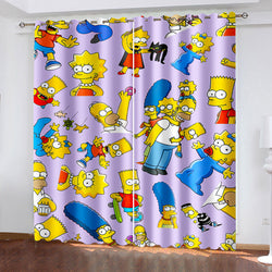 The Simpsons Curtains Pattern Blackout Window Drapes (Online Order Only)