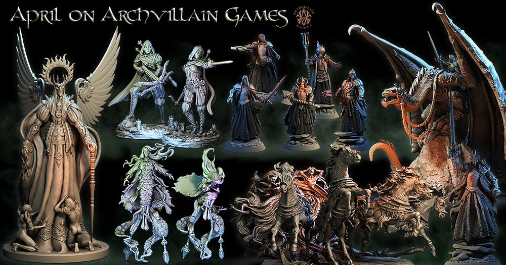 3D Printed Archvillain Games Baron's Soldiers The Sorrowsown 28 32mm D&D (Online Only)
