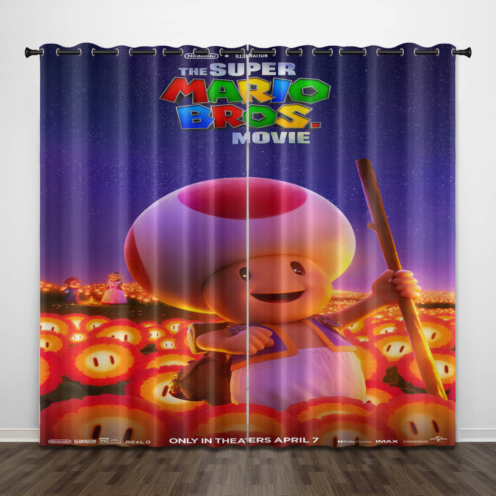 The Super Mario Bros Movie Pattern Curtains Blackout Window (Online Order Only)