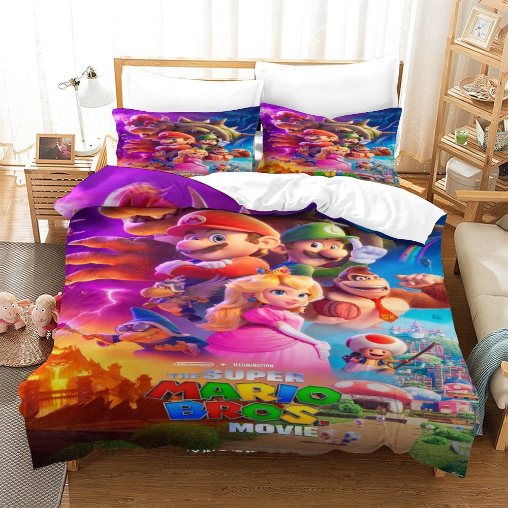 The Super Mario Bros Movie Bedding Set Quilt Cover (Online Order Only)