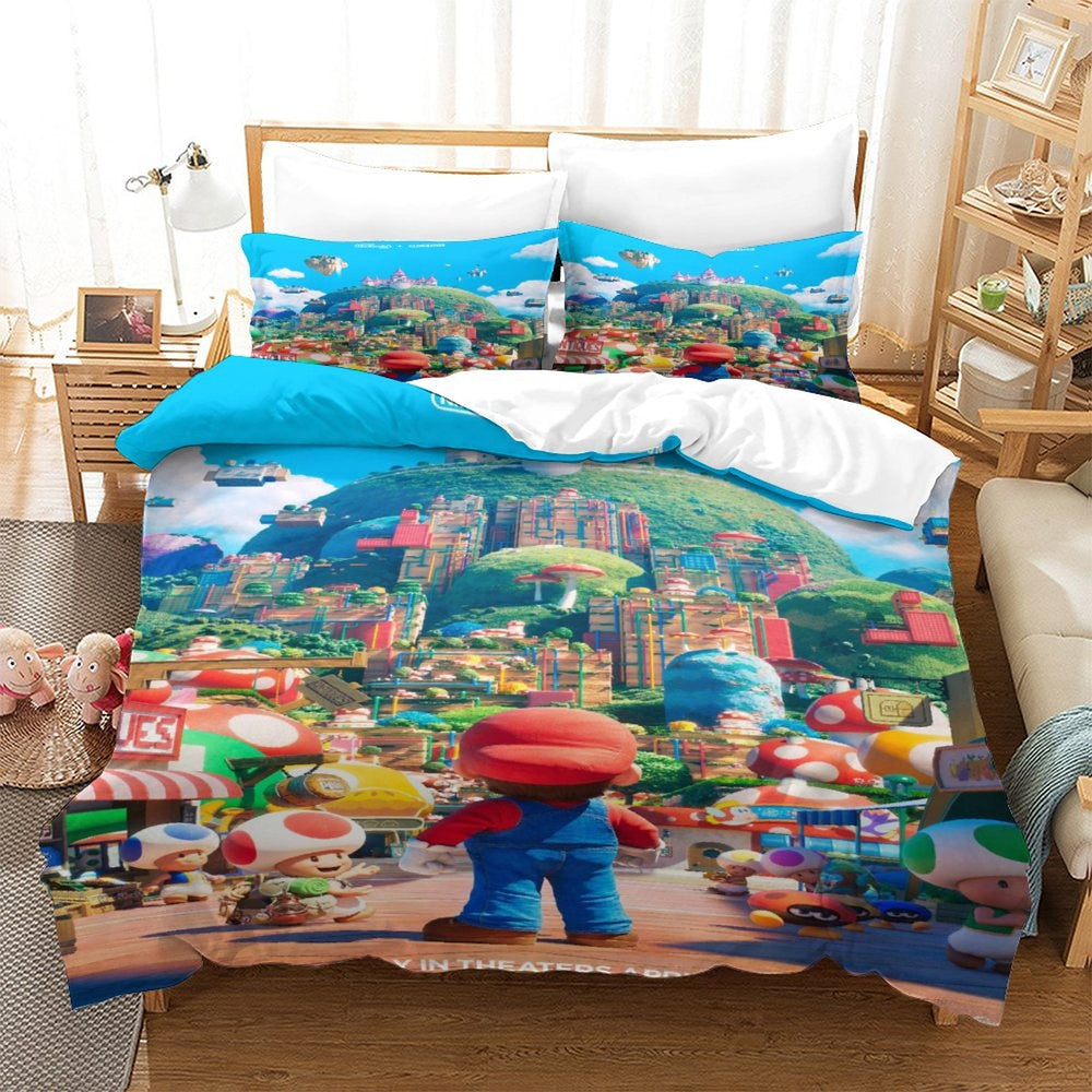 The Super Mario Bros Movie Bedding Set Quilt Cover (Online Order Only)
