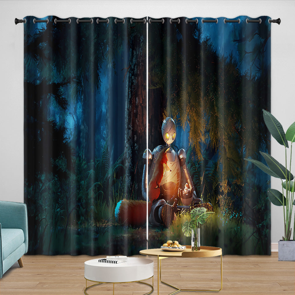 The Wild Robot Curtains Blackout Window Drapes Room Decoration (Online Order Only)