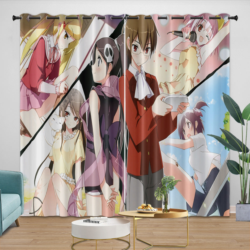 The World God Only Knows Curtains Blackout Window Drapes Room Decoration (Online Order Only)