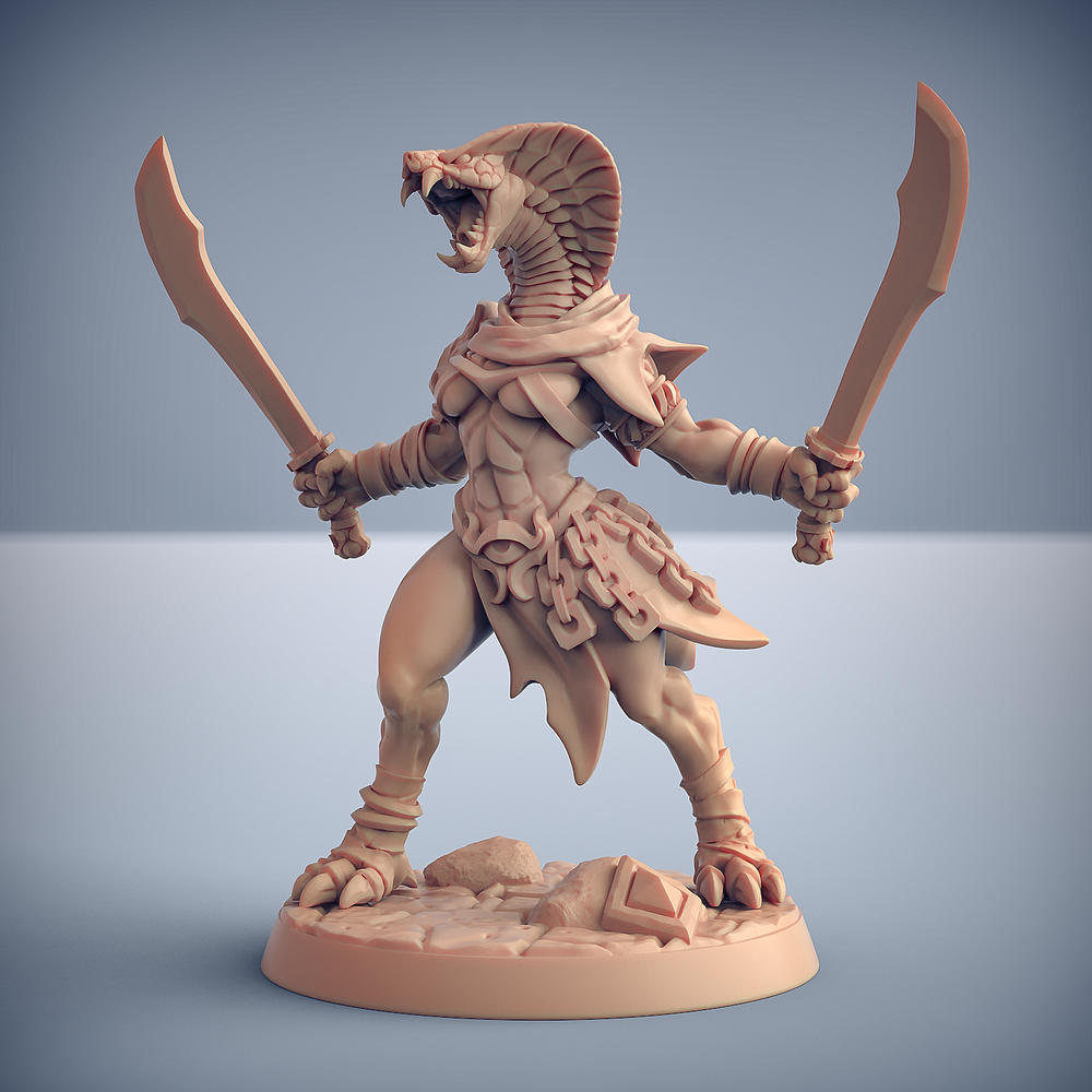 3D Printed Artisan Guild Nagarot Thralls Maneaters Nagarots 28mm 32mm (Online Only)