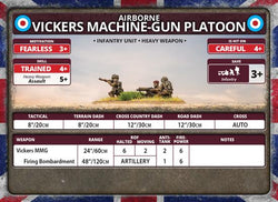 Flames of War: British Airborne Vickers Machine-gun Platoon (Late War)