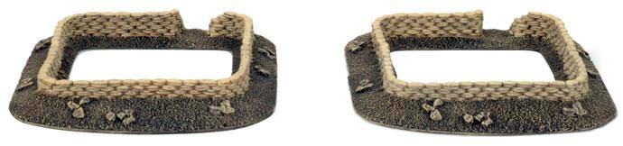 Flames of War: Sandbags - Gun Pit Markers