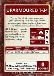 Flames of War: Soviet Enemy at the Gates Command Cards