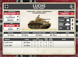 Flames of War: German Luchs (Panzer II) Scout Troop (Mid War)