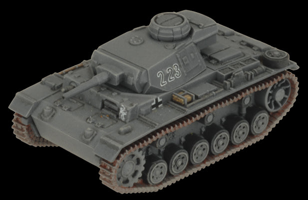 Flames of War: German Panzer III Tank Platoon (Mid War)
