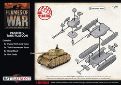 Flames of War: German Panzer IV Tank Platoon (Late War)