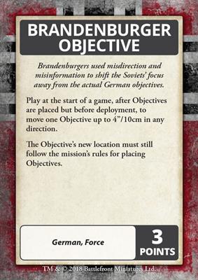 Flames of War: German Iron Cross Command Cards