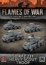 Flames of War: German SD KFZ 231 Heavy Scout Troop (Mid War)