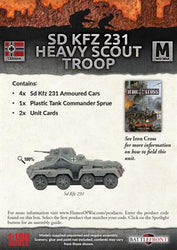 Flames of War: German SD KFZ 231 Heavy Scout Troop (Mid War)