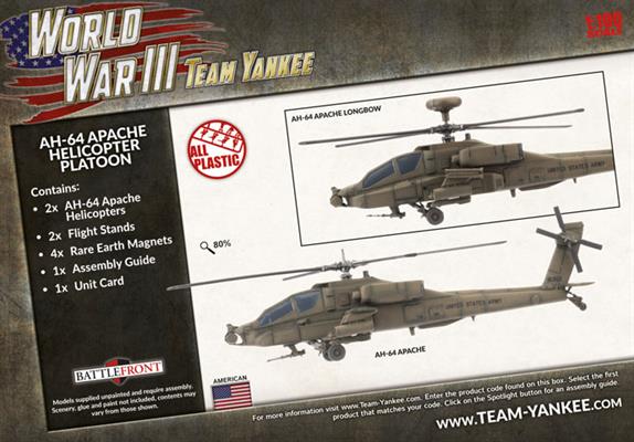 Team Yankee: AH-64 Apache Helicopter Platoon