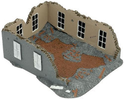 Flames of War: Large Craters and Ruined House