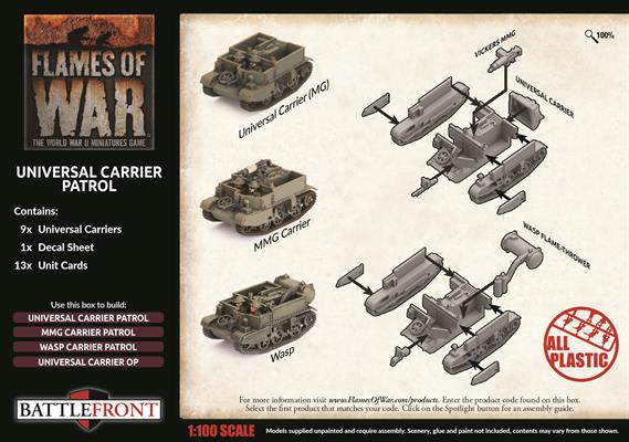 Flames of War: British Universal Carrier Patrol (Late War)