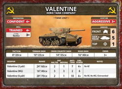 Flames of War: Soviet Valentine Tank Company (Late War)