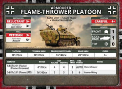 Flames of War: German SD KFZ 251 Flamethrower Platoon (Late War)