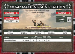 Flames of War: German Fallschirmjäger sMG42 Machine-Gun Platoon (Late War)