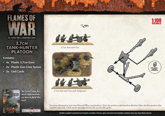 Flames of War: German 3.7cm Tank-Hunter Platoon (Mid War)