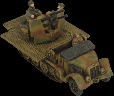 Flames of War: German SD KFZ 7/1 Quad AA Platoon (Late War)