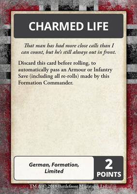 Flames of War: German Iron Cross Command Cards