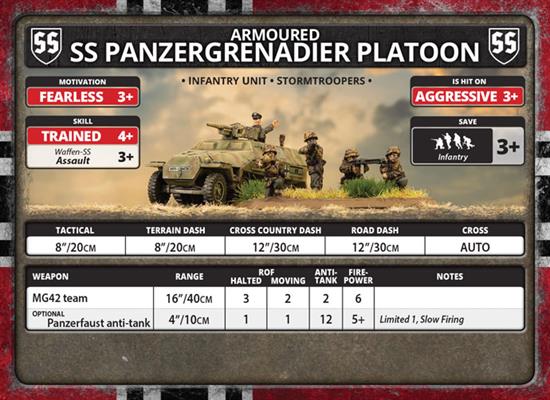 Flames of War: German SS Panzergrenadier Platoon (Late War)