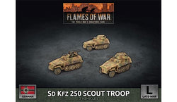 Flames of War: German SD KFZ 250 Scout Troop (Late War)