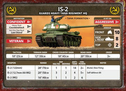 Flames of War: Soviet IS-2 Guards Heavy Tank Company (Late War)