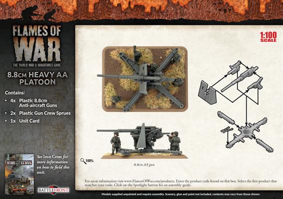 Flames of War: German 8.8cm Heavy AA Platoon (Mid War)