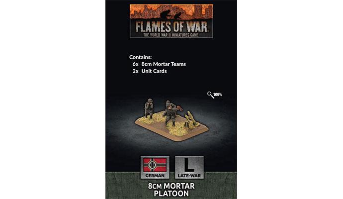 Flames of War: German 8cm Mortar Platoon (Late War)