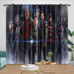 Thunderbolts Pattern Curtains Blackout Window Drapes Room Decoration (Online Order Only)
