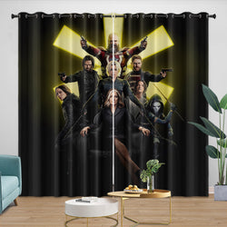 Thunderbolts Pattern Curtains Blackout Window Drapes Room Decoration (Online Order Only)
