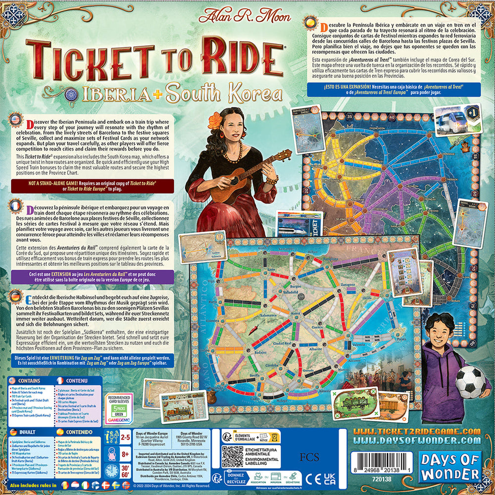 Ticket to Ride: Iberia & South Korea