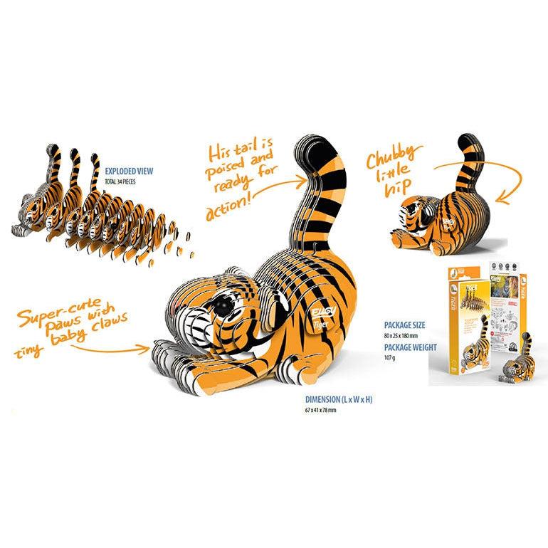 Tiger 3D Cardboard Model Kit Eugy (ONLINE ORDER ONLY)