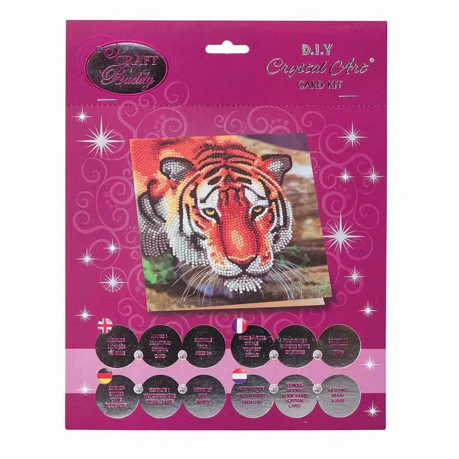 Tiger Crystal Art Card Kit Craft Buddy (ONLINE ORDER ONLY)