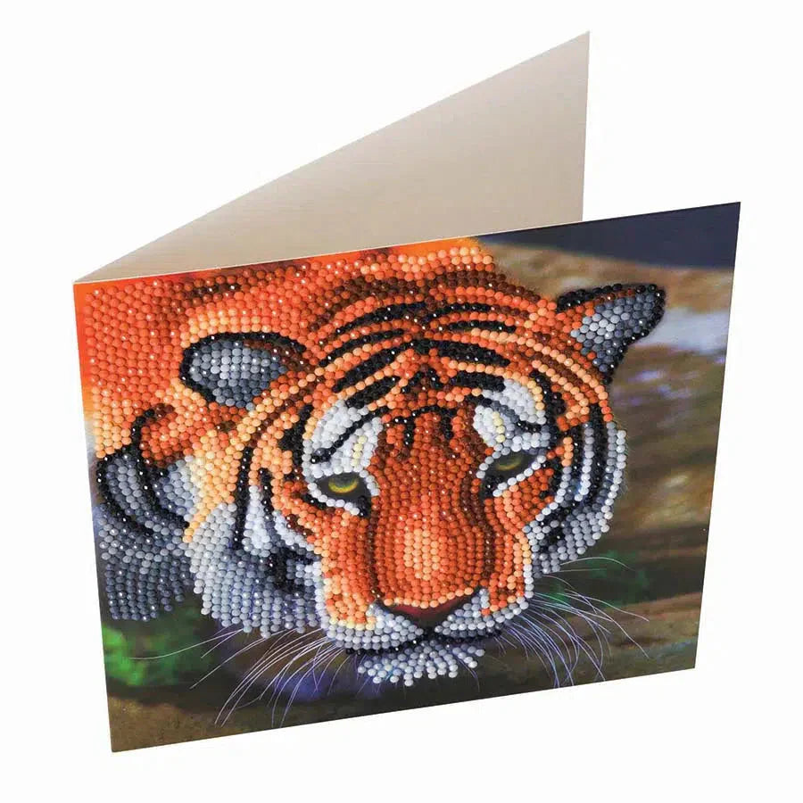 Tiger Crystal Art Card Kit Craft Buddy (ONLINE ORDER ONLY)
