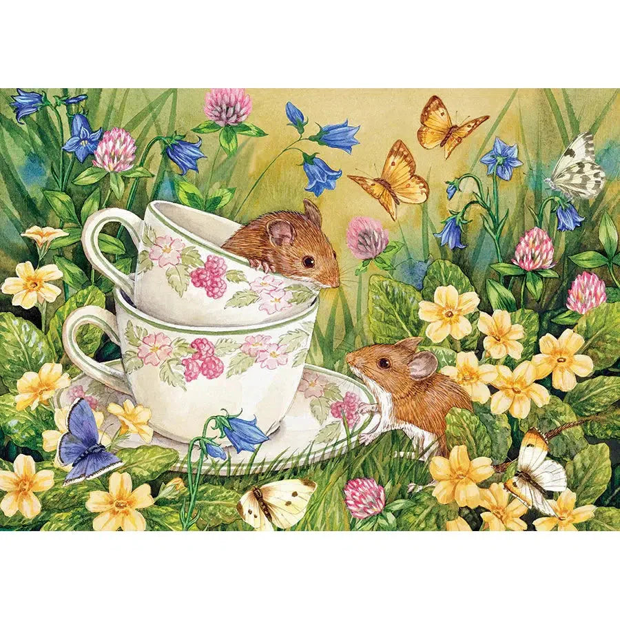 Tiny Tea Time 35 Piece Tray Jigsaw Puzzle Cobble Hill (ONLINE ORDER ONLY)