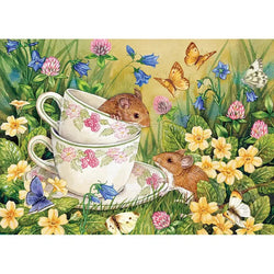 Tiny Tea Time 35 Piece Tray Jigsaw Puzzle Cobble Hill (ONLINE ORDER ONLY)
