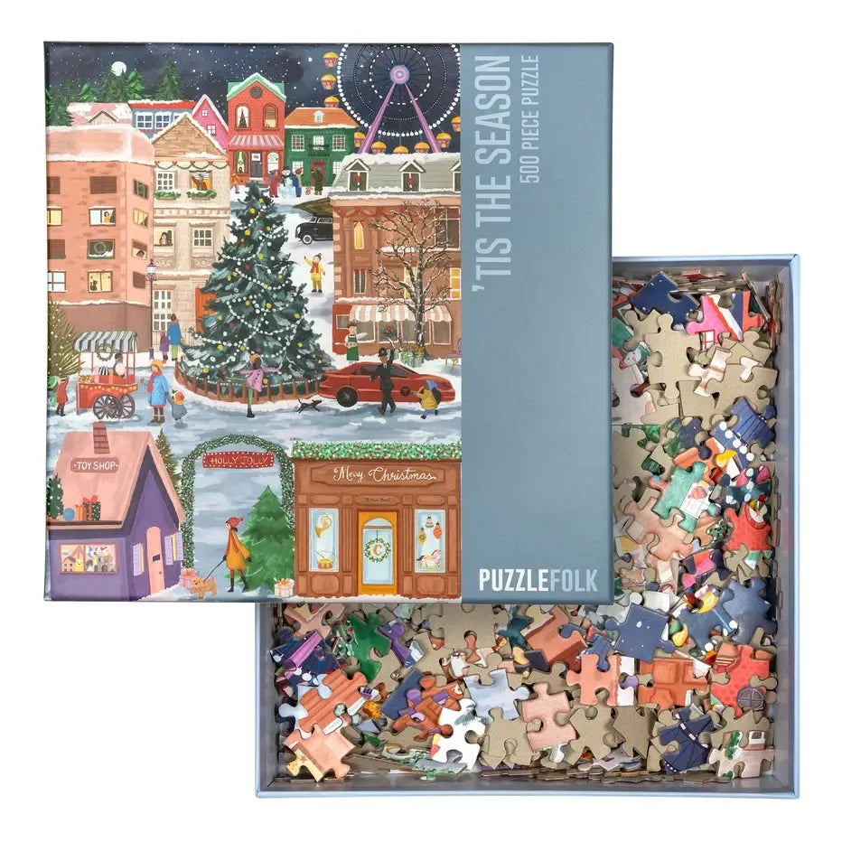 Tis the Season 500 Piece Jigsaw Puzzle PuzzleFolk (ONLINE ORDER ONLY)