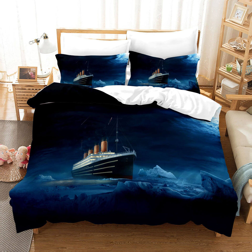 Titanic Jack And Rose Bedding Set Quilt Cover Without Filler (Online Order Only)
