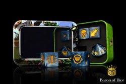 Titanium - Bloody Football Dice (Set of 7) (ONLINE ORDER ONLY)