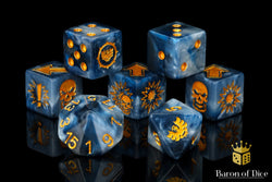Titanium - Bloody Football Dice (Set of 7) (ONLINE ORDER ONLY)