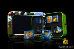 Titanium - Bloody Football Dice (Set of 7) (ONLINE ORDER ONLY)