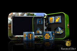 Titanium - Bloody Football Dice (Set of 7) (ONLINE ORDER ONLY)