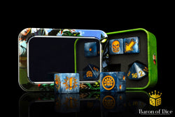 Titanium - Bloody Football Dice (Set of 7) (ONLINE ORDER ONLY)