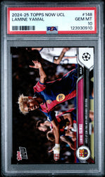 Graded 2024 Topps Now UCL Lamine Yamal #148 Rookie RC Soccer Card PSA 10 Gem Mint (ONLINE ORDER ONLY)